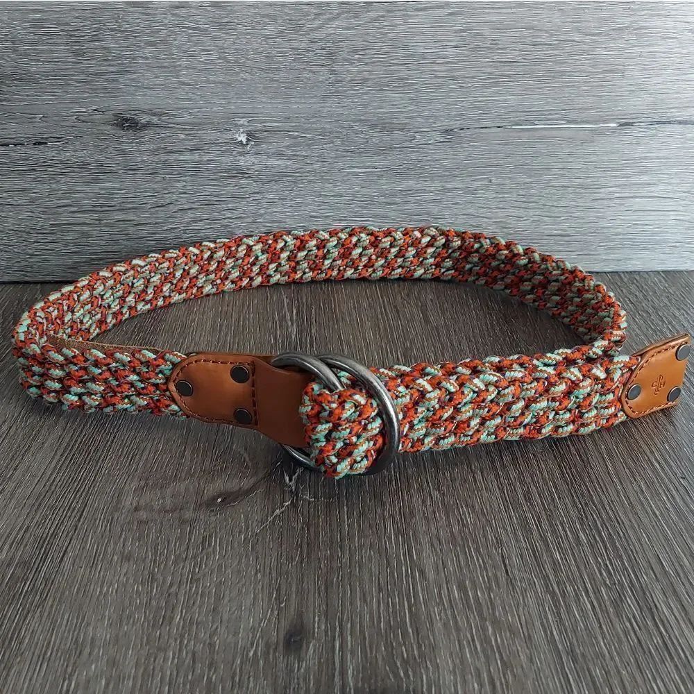 Cole Haan Multicolor Braided Belt Size 38